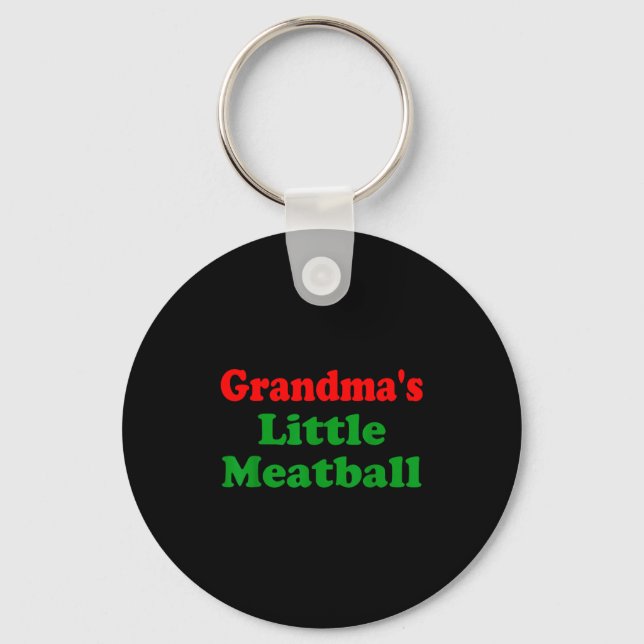 Llavero Groovy Grandmas Little Meatball Funny Italian Fami (Anverso)
