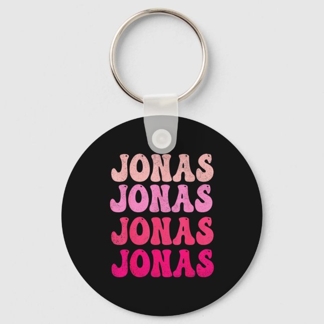 Llavero Groovy Jonas First Name D I Love Jonas Tees Meme  (Anverso)