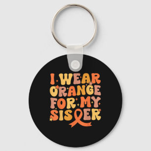 Llavero Groovy Llevo Naranja Para El Cáncer De Leucemia De