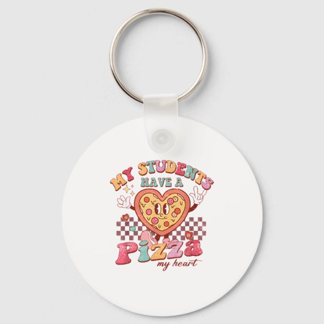 Llavero Groovy My Students Have Zza Of My Heart Teacher Va (Anverso)