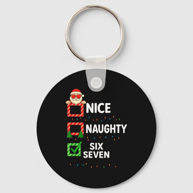 Llavero Groovy Naughty Six Seven 67 Christmas Family Xmas  (Anverso)