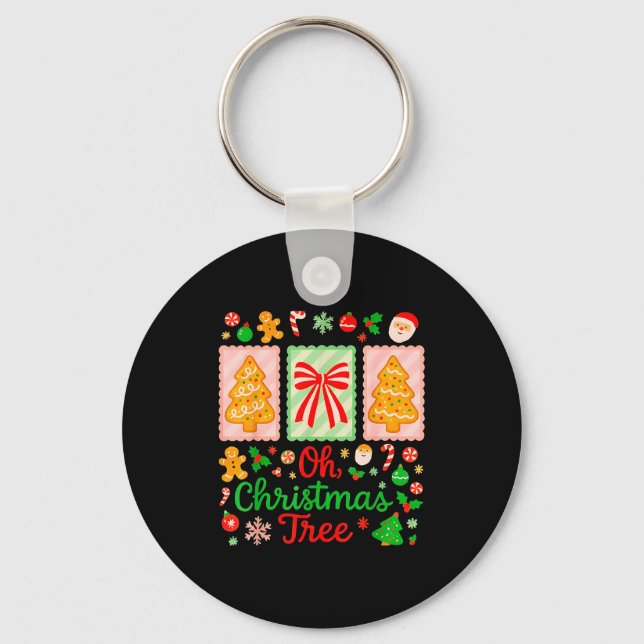 Llavero Groovy Oh Christmas Tree Cakes Debbie Becky Jen Ca (Anverso)