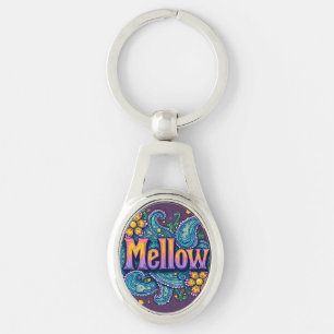 Llavero Groovy psicodélico "Mellow" Retro Arte Hippie