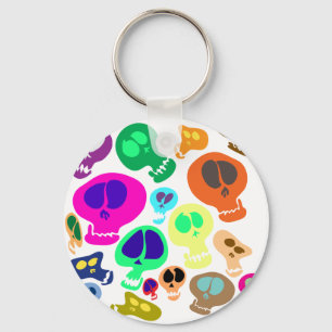 Llavero Groovy Skulls