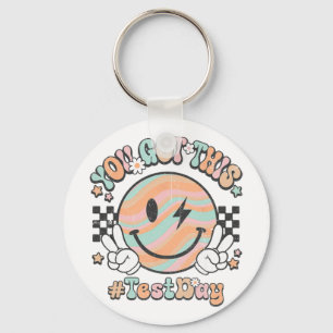 Llavero Groovy Smile Face This You Got Rock Day