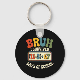 Llavero Groovy Sobrevivió 100 Días Escuela Bruh Ecuación M