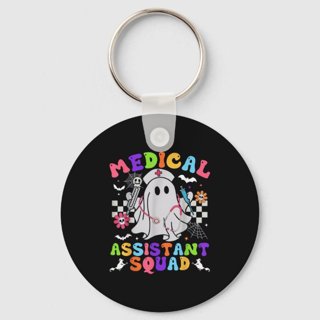 Llavero Groovy Spooky Medical Istant Squad Cute Halloween (Anverso)