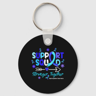 Llavero Groovy Support Squad Blue Ribbon Hydrocephalus Awa