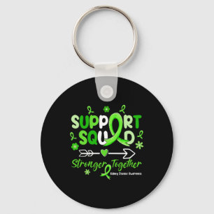 Llavero Groovy Support Squad Green Ribbon Ridney Enfermeda