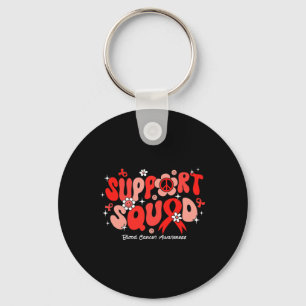 Llavero Groovy Support Squad Red Ribbon Conciencia del Cán