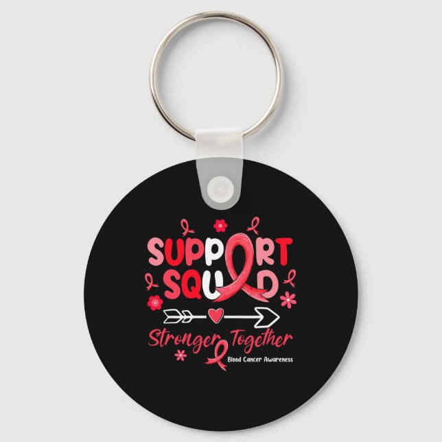 Llavero Groovy Support Squad Red Ribbon Consciente del Cán (Anverso)