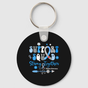 Llavero Groovy Support Squad Ribbon T1d Sensibilización so