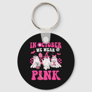 Llavero Groovy Usa Cáncer De Mama Rosado Guerrero Aburrido