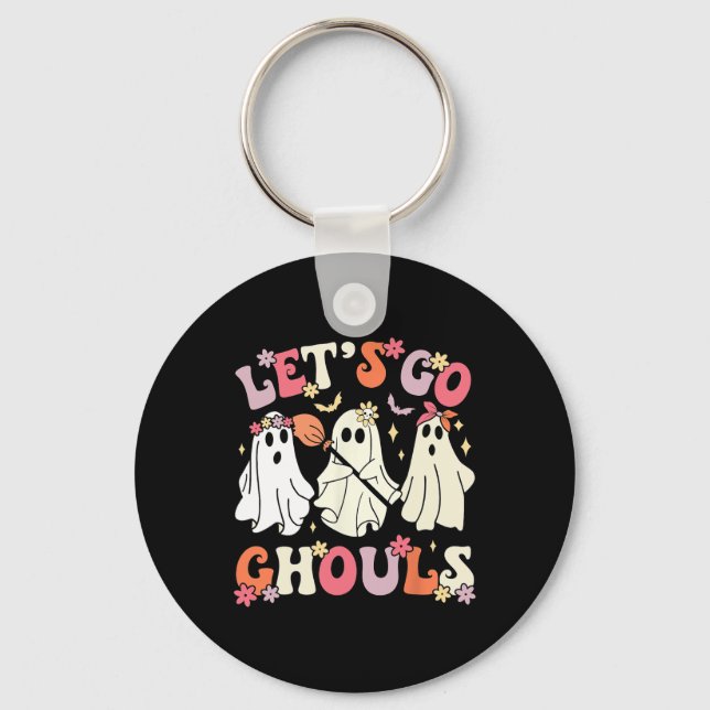 Llavero Groovy Vamos Ghouls Halloween Fantasma Para (Anverso)