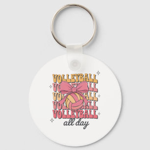 Llavero Groovy Volleyll Coquette Bow Chica Voleibol A
