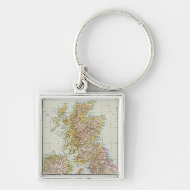 Llavero Grossbritannien, Irlanda - Mapa del Reino Unido, I (Frente)