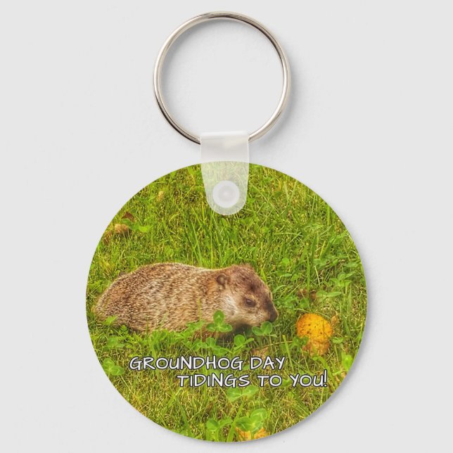 Llavero Groundhog Day nuevas para ti! keychain (Anverso)