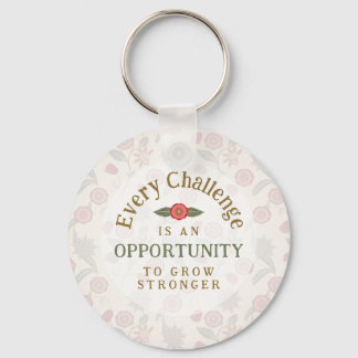 Llavero "Grow Stronger" Affirmation Keychain