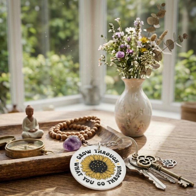 Llavero Grow through what you go through. keychain (Subido por el creador)