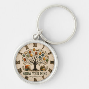 Llavero Grow Your Mind Book Reading Teacher Gift