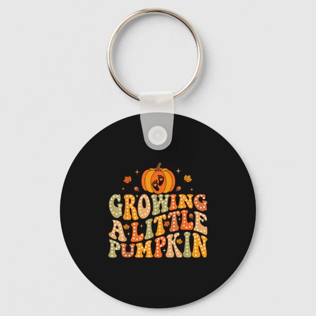 Llavero Growing A Little Pumpkin Fall Autumn Pregnancy Tha (Anverso)