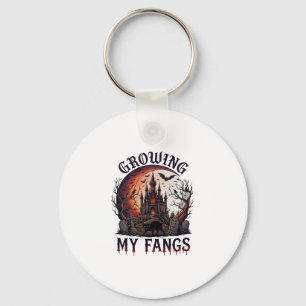 Llavero Growing Fangs Halloween Castillo Embrujado Gato Ne