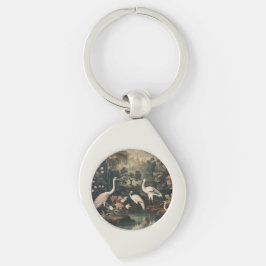 Llavero grúas y palacios vintage del trópico