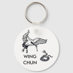 Llavero grulla y serpiente, WING, CHUN