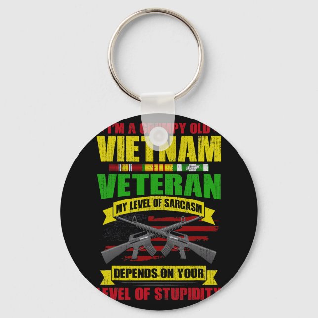 Llavero Grumpy Old Vietnam Veteran 212 (Anverso)