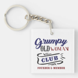 Llavero Grumpy Old Woman Club Funny