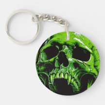 Grüner Vampirschädel