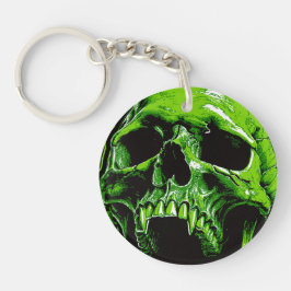 Llavero Grüner Vampirschädel