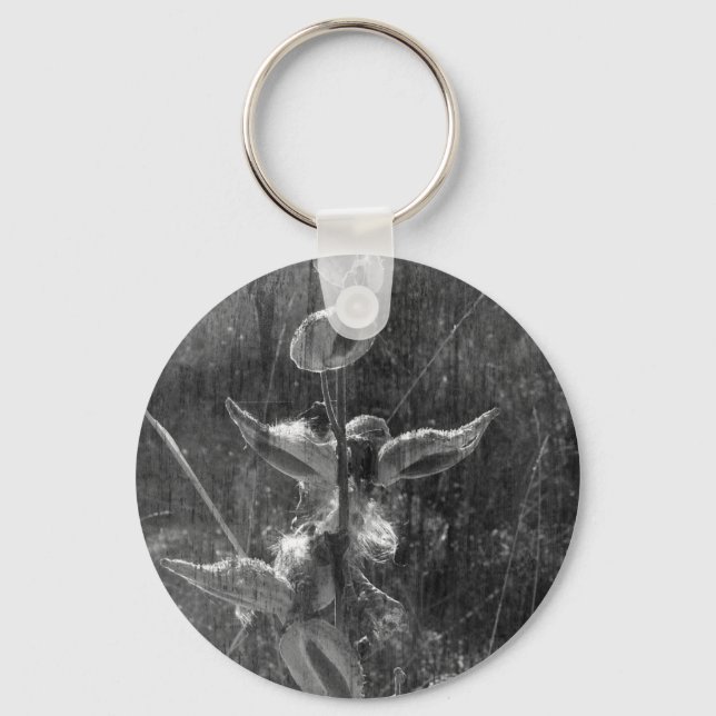 Llavero Grunge blanco y negro de almizcle (Anverso)