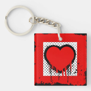 Llavero Grunge corazón