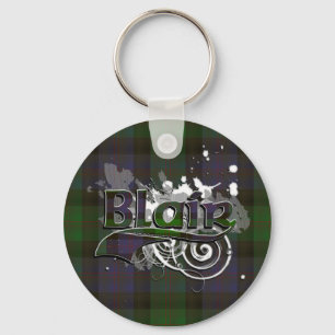 Llavero Grunge del tartán de Blair