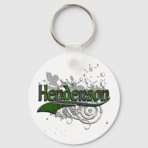 Llavero Grunge del tartán de Henderson