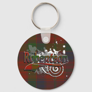 Llavero Grunge del tartán de Robertson