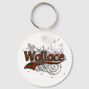Llavero Grunge del tartán de Wallace
