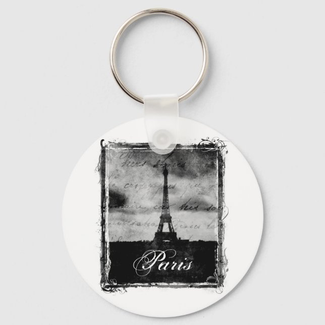 Llavero Grunge Edge Textured Paris (Anverso)