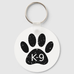 Llavero Grunge Perro angustiado Paw K-9