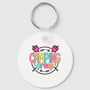 Llavero Grupo de campistas familiares Equipo de camping Ca