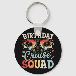 Llavero Grupo de crucero de cumpleaños Squad círculo coinc