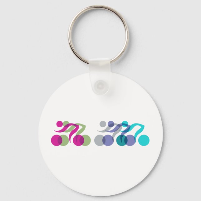 Llavero Grupo de motociclistas (Anverso)