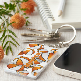 Llavero grupo de nombres de atletas de baloncesto blanco n