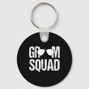 Llavero Grupo de Padrinos de Boda Partido de Soltero Cuadr