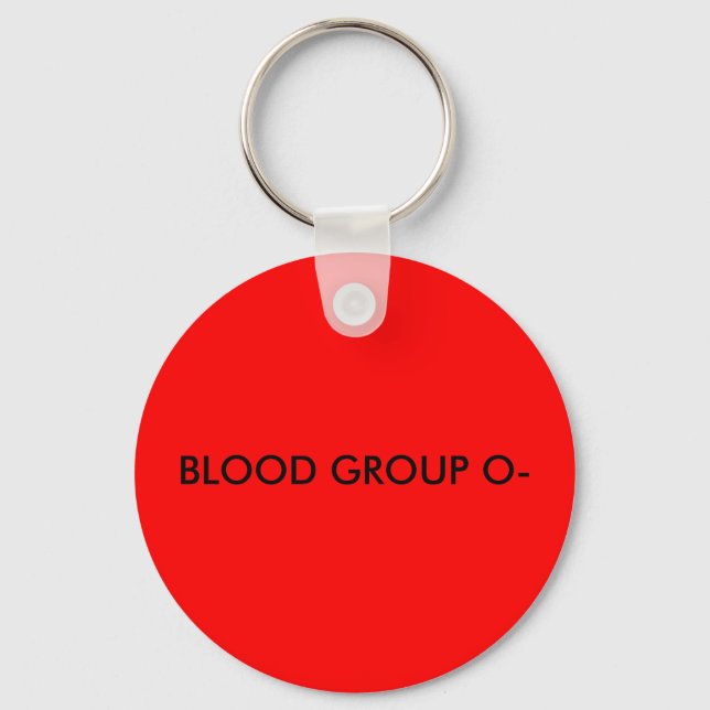 LLAVERO GRUPO DE SANGRE O- (Anverso)