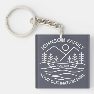Llavero Grupo de vacaciones de la familia personalizado La