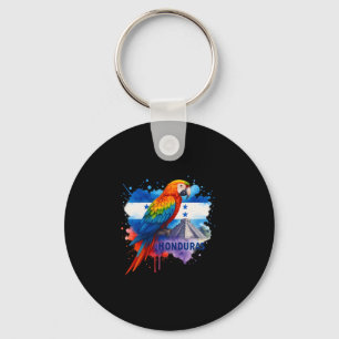 Llavero Guacamayo Escarlata Bandera Hondureña Copan Hondur