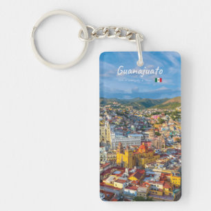 Llavero Guanajuato, México - Ciudad Colorida Vista Panorám