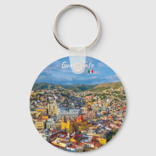 Llavero Guanajuato, México - Paisaje Urbano Colorido